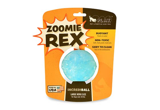 ZoomieRex IncrediBall: Large / Blue