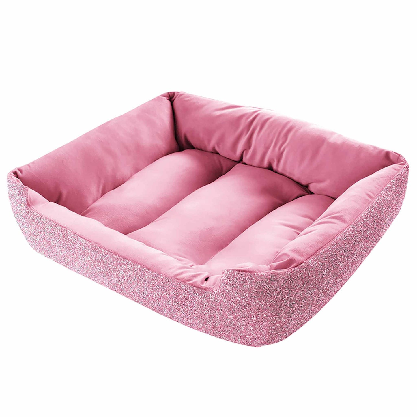 Rhinestone Dog Bed: Small / Pink